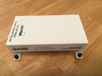 Leviton 47611-GT4 4-Port 10/100 Wired Router