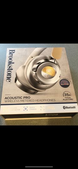 Brookstone wireless metered Headphones