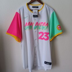 Size XXL Fernando Tatis Jr San Diego Padres Men's Nike White 2022 City Connect Jersey