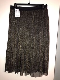 Black and gold skirt