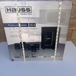 New Hauss  home theater 5.1 surrond sound  Kit