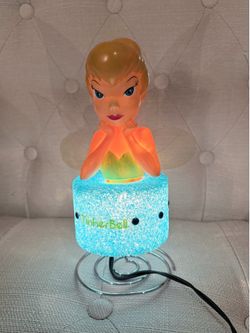 Vintage 2007 Disney Princess Tinker bell lamp