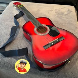 🔥 38” Acoustic Guitar w/Case Drum Set Too