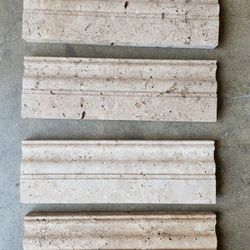 Baseboard Travertine Noce 12x4.