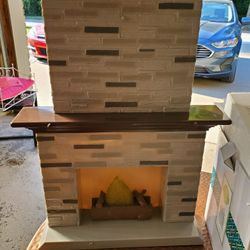 Doll Fireplace Toy Prop