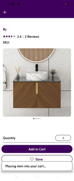 Gorgeous 30"  floating vanity