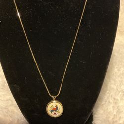Vintage Gold Necklace With Pendant (Avon )