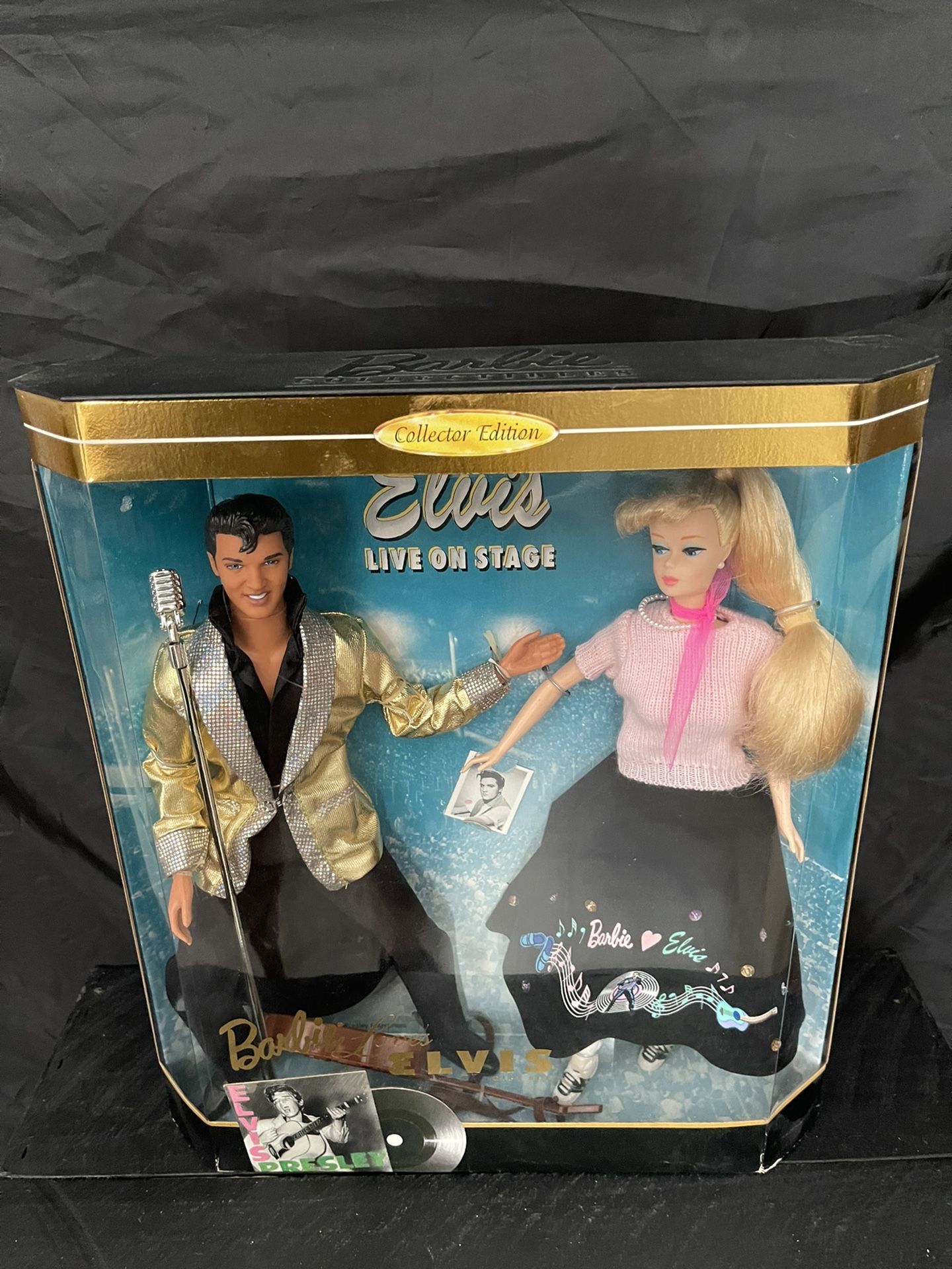 1996 MATTEL BARBIE Doll "Barbie Loves Elvis" Barbie Gift Set, NRFB