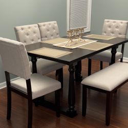 Dining set $350, armchair $75, small table $60