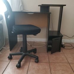 Computer/Printer Desk and Chair