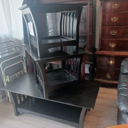 Coffee table and two small tables