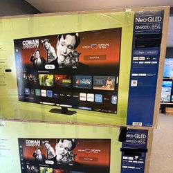 85 TV Samsung QN 90 smart 4K HDTV $55 down on Financing for your delivery six month warranty