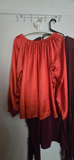 Burnt orange blouse
