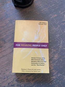 For Hearing people only 4th ed