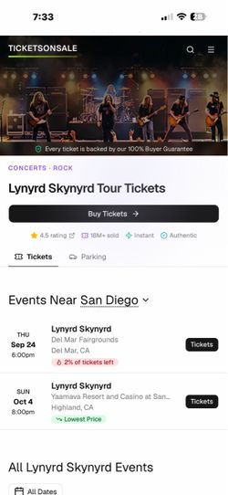 Lynyrd Skynyrd tickets