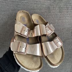 Birkenstock Arizona Metallic Copper