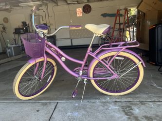Huffy 24 Nel Lusso Girls' Cruiser Bike - Purple Satin