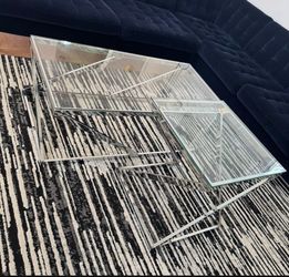 coffee table with side table
