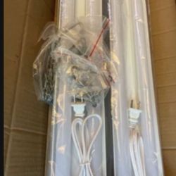 42W, 5000K Daylight White Shop Light for Garages, Workshops,Hanging or FlushMount, Power Cord2 