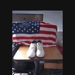 Mens Dexter White Blue Bowling Shoes