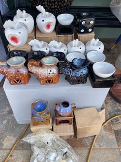 Home Decorative Porcelain Candle Holder Oil Warmers Lot of 20 New Condition $60 Firm on Price