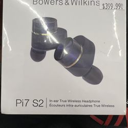 Bowers & Wilkins PI7 S2 Wireless In-Ear Headphones - Midnight Blue