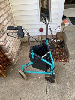 Walker for Assisted Mobility with Hand Brakes and Basket
