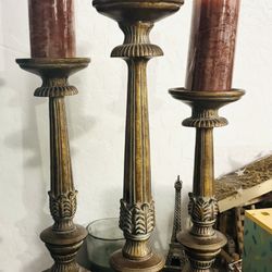 3 Beautiful Candle Holders 