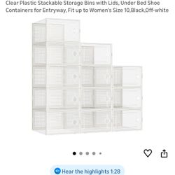 12 Pzs Shoe Storage Rack New In Box $$35