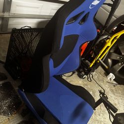 ARES WING Racing Simulator Cockpit with Monitor Mount and Seat, Formula and GT Sim Racing Cockpit Co