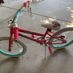 Girl Bike 20 inch—No Breaks-come With Training Wheels