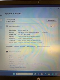 HP LAPTOP #31550
