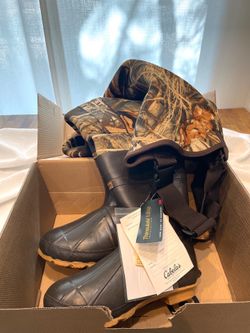 Mens Cabela’s Waders Size 11 Waders 3MM Armor-Flex Wader New With Tags! NWT Excellent Condition New