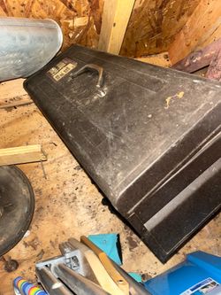 Old metal toolbox