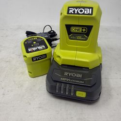 RYOBI ONE+ 18V Cordless Portable Power Source Starter Kit with 1.5 Ah Battery and Charger