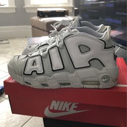 Nike More Air Uptempo Light Gray/white 11.5