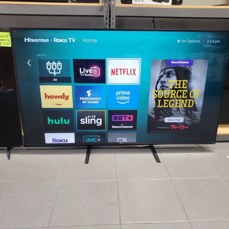 HISENSE 75" SMART TV LED ROKU TV  4K HDR GREAT PICTURE QUALITY GUARANTEED 🔥💯🖥🔥💯🖥