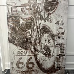 Design by Ashley "Brogan" motorcycle canvas wall art. 