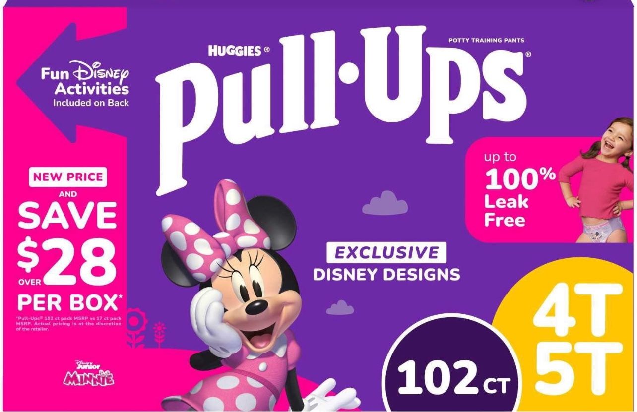 Huggies Pull-Ups Girls' Size: 4T-5T