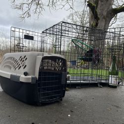 Small Cat Kennel 5$ Animal Kennel The Double Door Black Cage With Removable Tray 