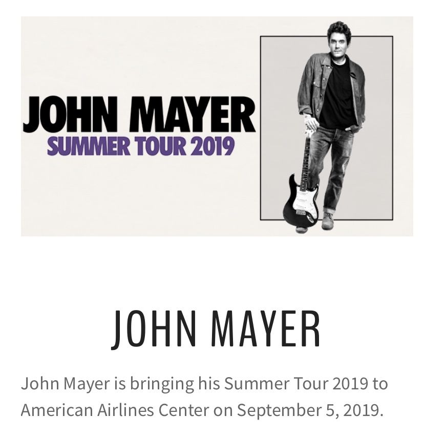 John Mayer Tickets
