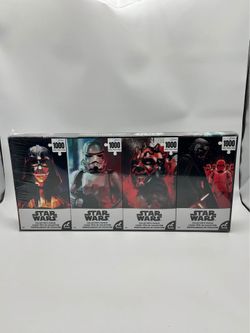 Star Wars Collector’s Puzzle Set – Sealed 4 Pack – 1000 Piece Puzzles- NEW