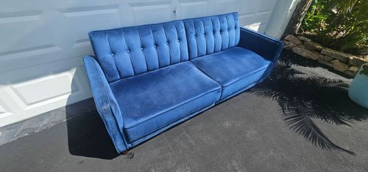 Blue Velvet Couch