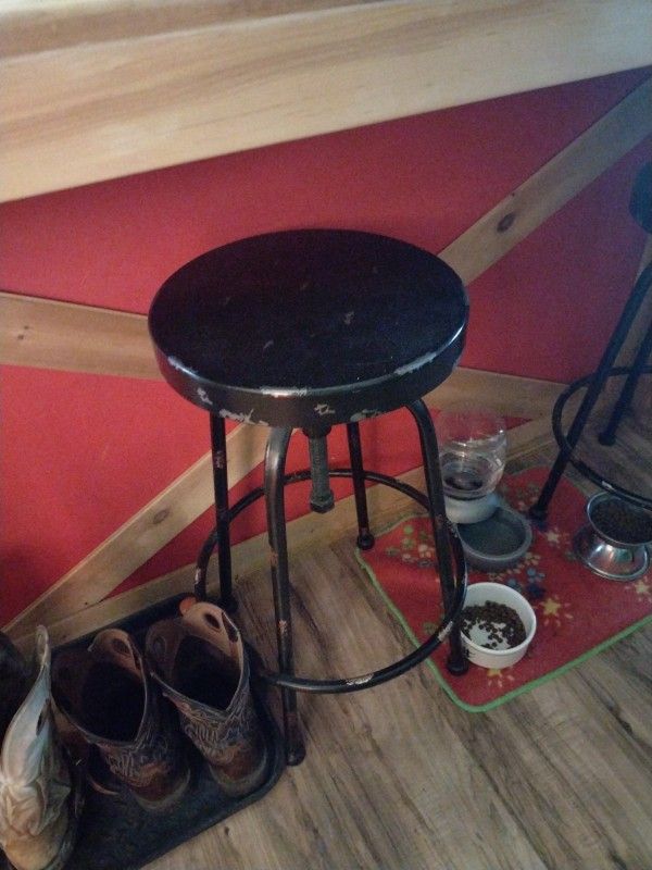 2 Industrial Bar Stools