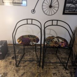 Modern Bar Chairs Afrocentric Print