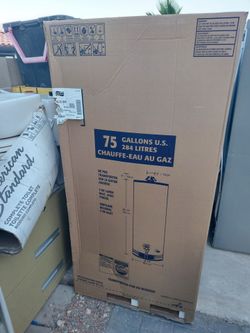 New 75 gallon gas water heater