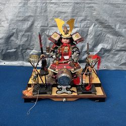 Vintage Japanese Samurai Doll -The Little General- Spear