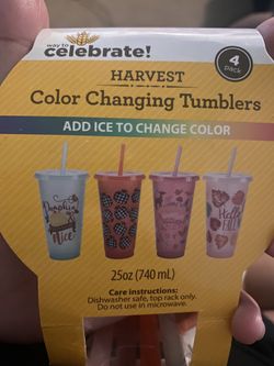 Color Changing Fall Cups