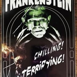 Metal Frankenstein Sign Horror just $3 