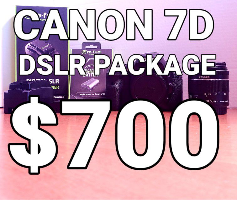 Canon 7d  DSLR  Camera Package